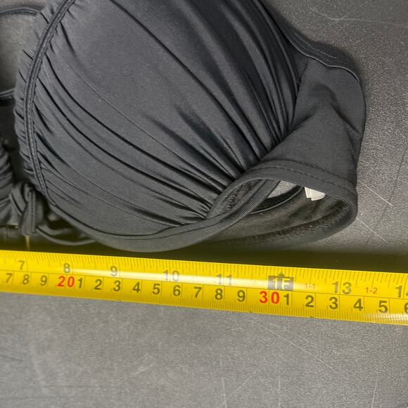 Inmocean Black Push-Up Bikini Swim Top Size L - Picture 5 of 5